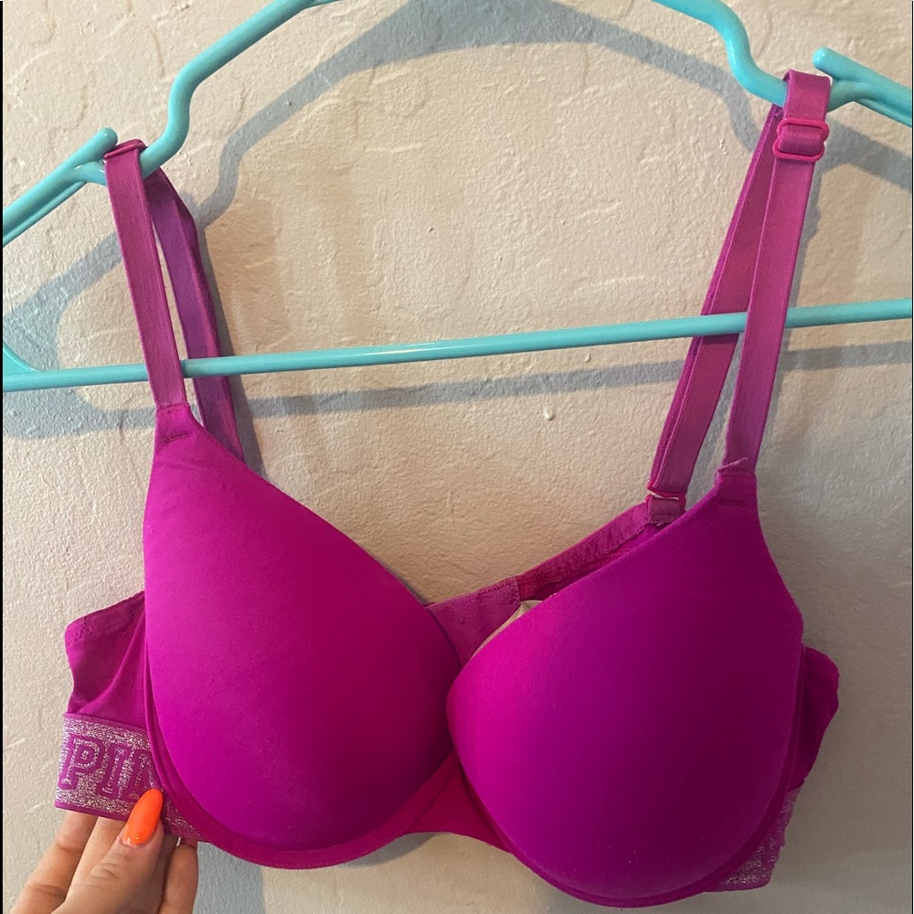 Hot Pink Victoria Secret Pink push up bra